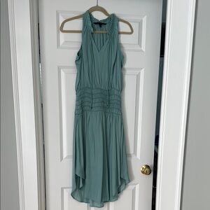 White House Black Market Teal Sleeveless Dress